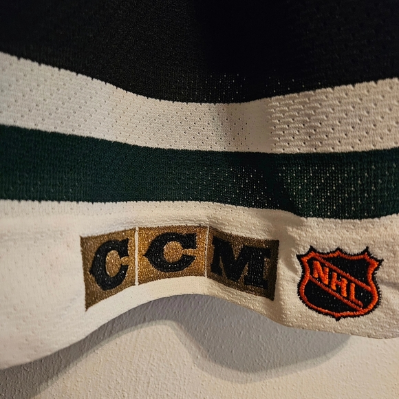 Rare Vintage Dallas Stars Captain Derian Hatcher Authentic CCM OnIce Game Jersey - Picture 5 of 8